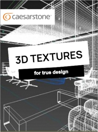 Caesarstone. Υφές χωρίς ραφή  για μοντελοποίηση εσωτερικών χώρων